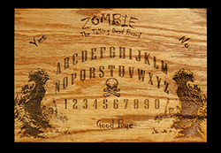 Zombie The Talking Dead Board (engraved)-Ouijawonder 2014